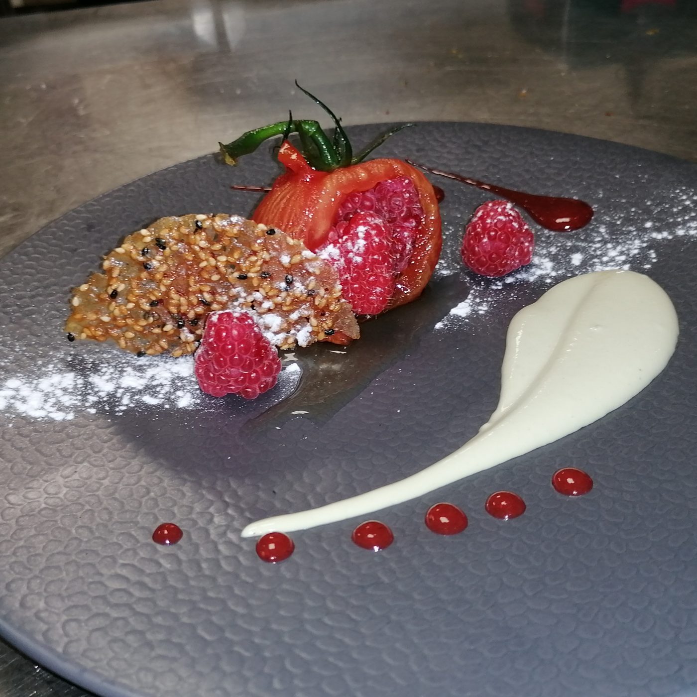 Dessert fraise
